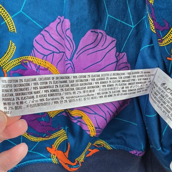 Marvel Blue & Orange Printed Zip-Up Jacket Large Made Of Polyester - Picture 9 of 11